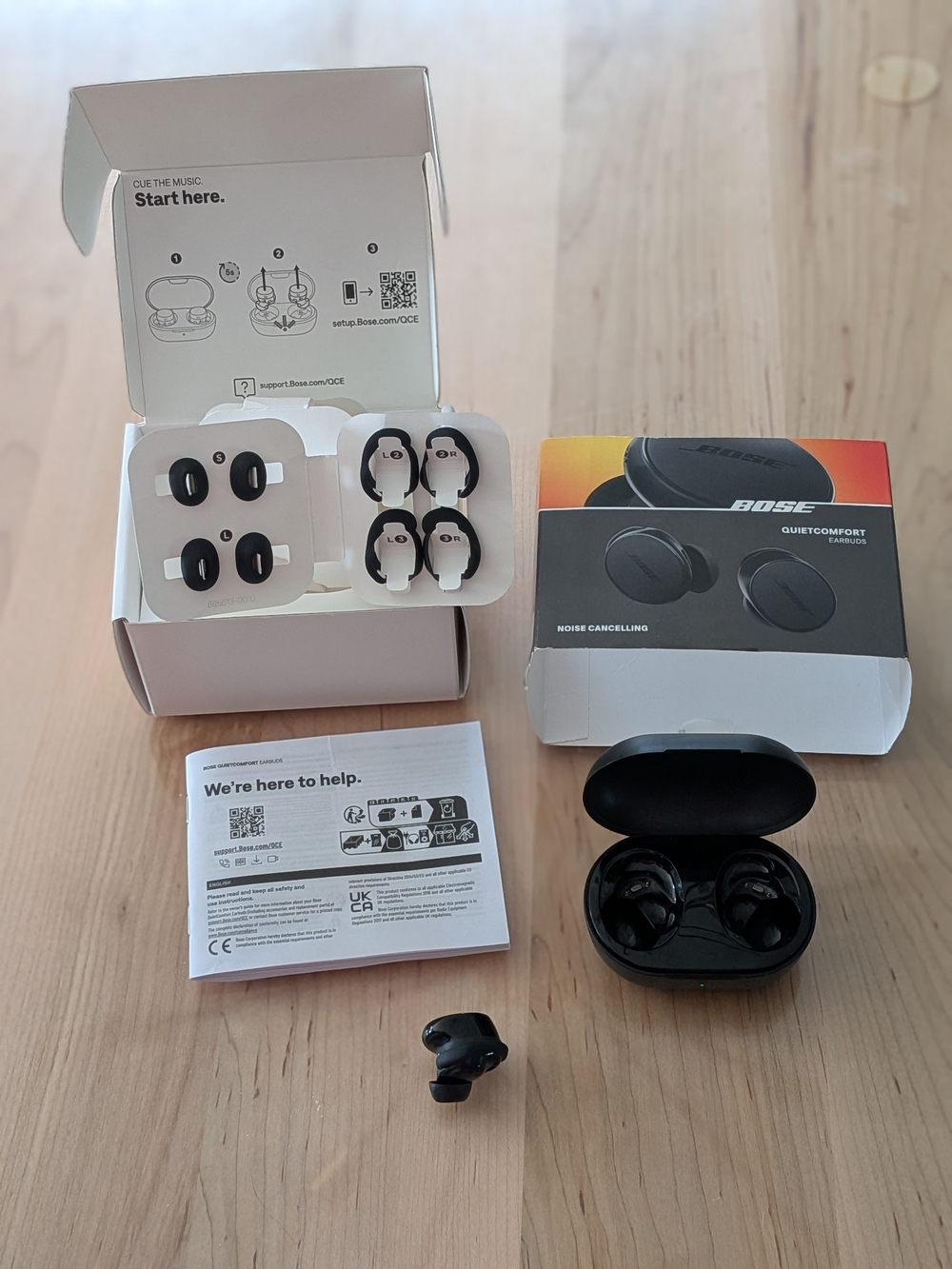 Bose QuietComfort True Wireless Earbuds LEFT Bud Only - Working